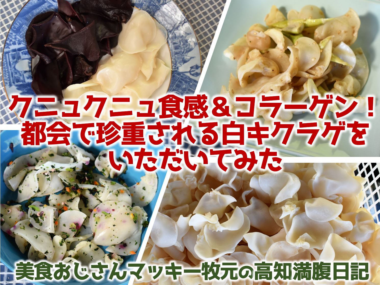 クニュクニュ食感 コラーゲン 都会で珍重される白キクラゲをいただいてみた 美食おじさんマッキー牧元の高知満腹日記 高知県公式 高知県のあれこれまとめサイト 高知家の